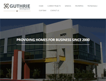 Tablet Screenshot of guthriedevelopment.com